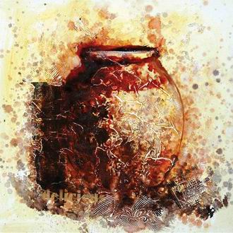 Textured Utensils oil painting